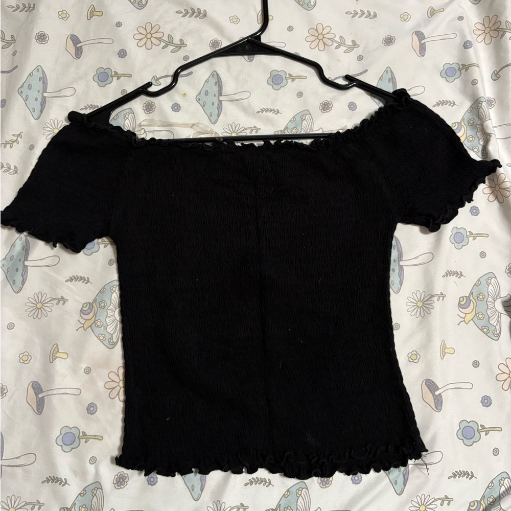 Black Off-Shoulder Top
